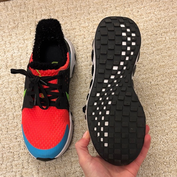 Nike Kids Red and Blue Sneakers with Green Swoosh - Picture 3 of 5